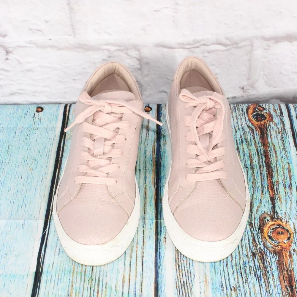 Greats Brookyln Women's Pink Leather Lace Up Low Top Sneakers Size US 9 - Picture 5 of 9
